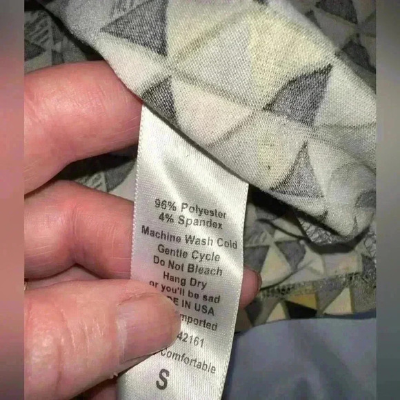 Lularoe small lime green &‎ black geometric  Julia T-shirt pencil dress NWT. - Picture 6 of 8